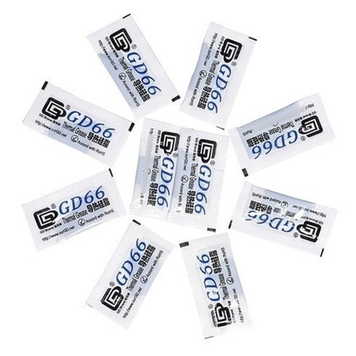 GENERICO - Pasta Termica Gd66 Pack 10 Unidades 
