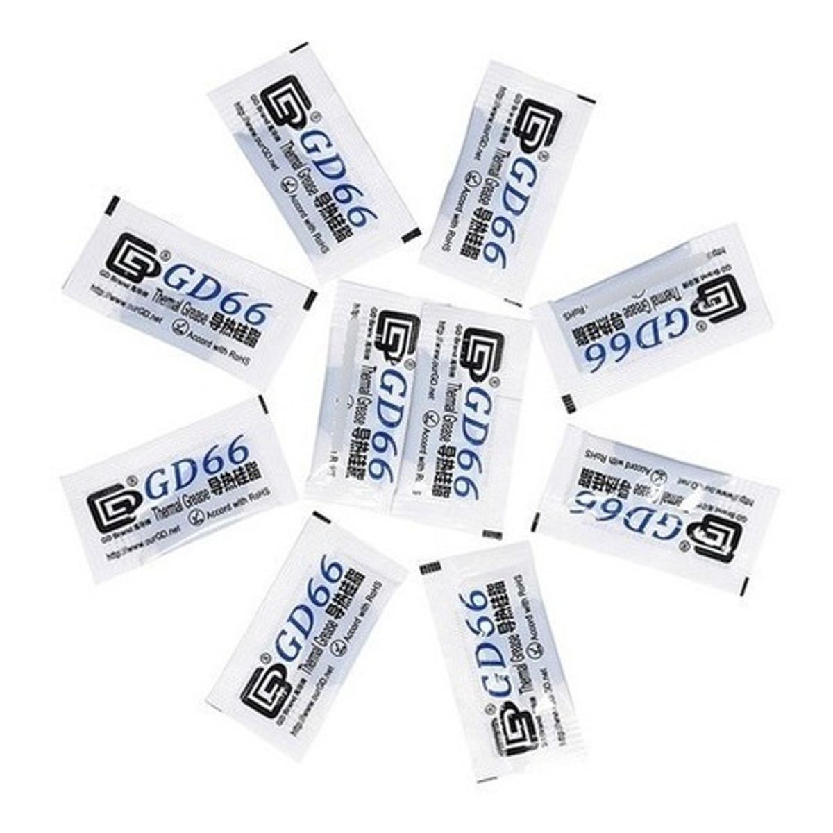 GENERICO - Pasta Termica Gd66 Pack 10 Unidades 