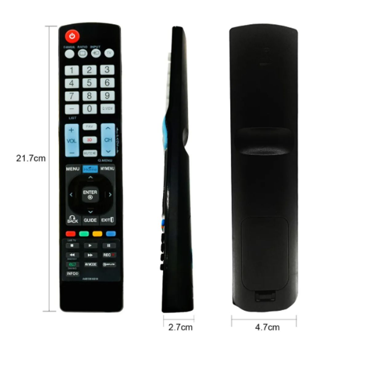 GENERICO - Control Remoto Universal  Akb73615319 Para LG Tv Led Lcd