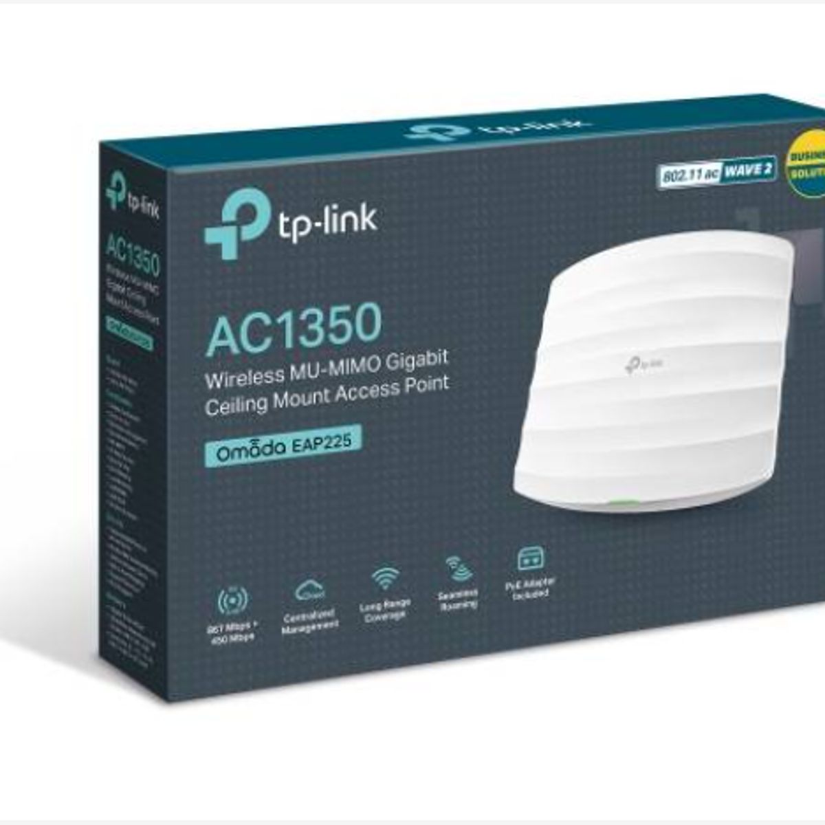 GENERICO - Access Point Interior De Techo Tp-link Omada Eap225 Mu-mimo Gigabit Ac1350 V3 Blanco