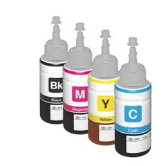 GENERICO - Pack 4 Botellas Tintas Alternativas Para Epson Ecotank