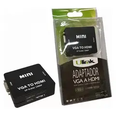 GENERICO - Adaptador Ulink Hdmi A Vga + Salida De Audio