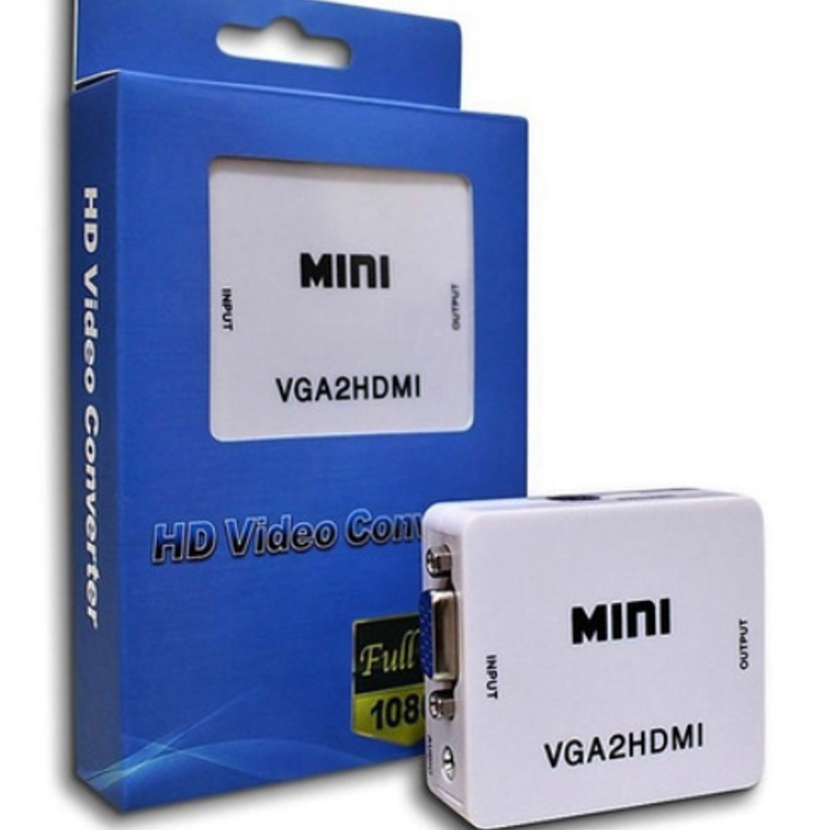 Conversor Adaptador Vga A Hdmi Video Converter Full Hd 1080p, marca GENERICO - Foto Principal