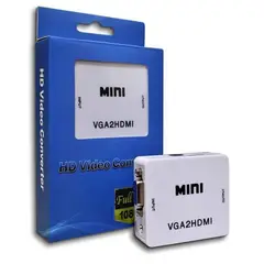 GENERICO - Conversor Adaptador Vga A Hdmi Video Converter Full Hd 1080p