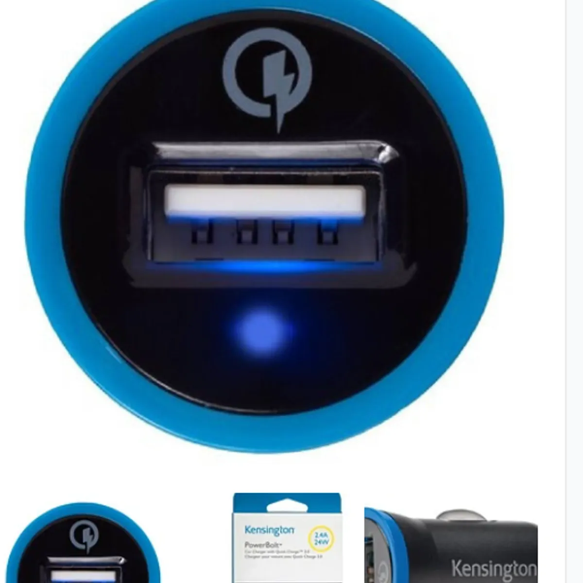 KENSINGTON - Cargador Usb Auto Kensington Powerbolt 2.4 Certificado