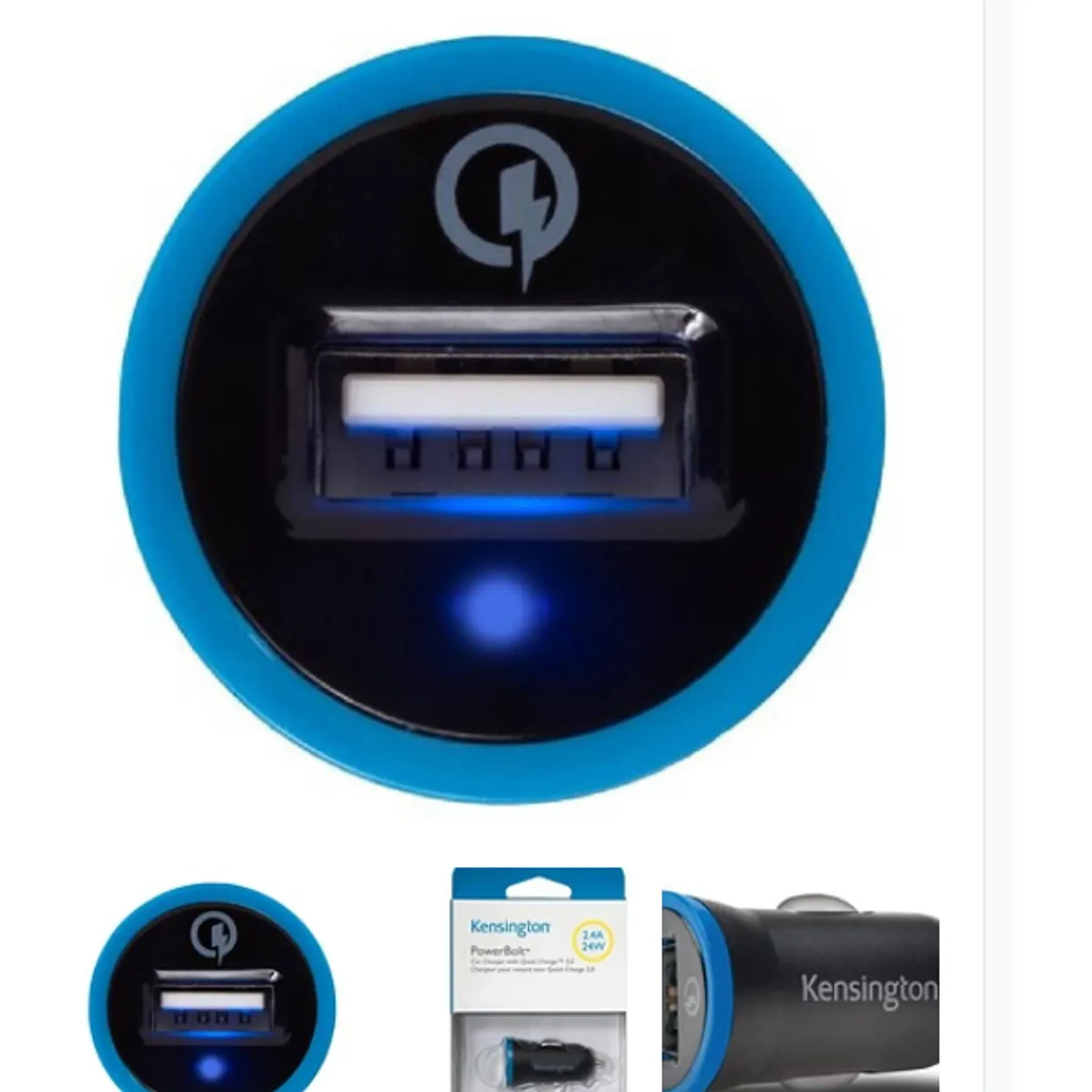 KENSINGTON - Cargador Usb Auto Kensington Powerbolt 2.4 Certificado