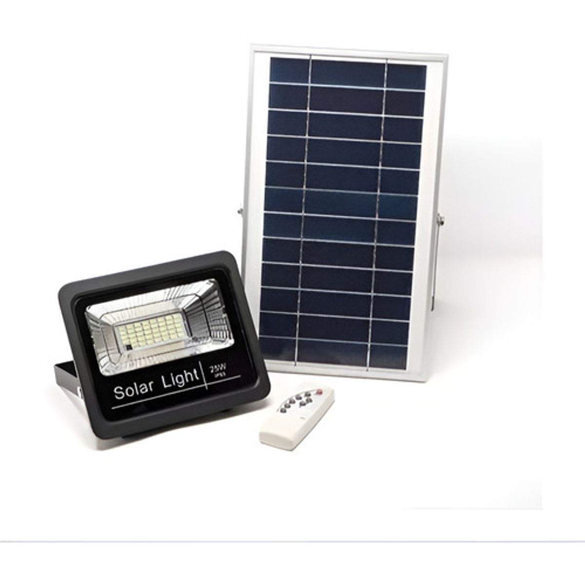 LOGIC - Kit Proyector 25w Panel Solar  Soporte Y Control Remoto