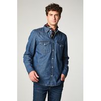 Camisa Hombre Regular Western Mid Stone