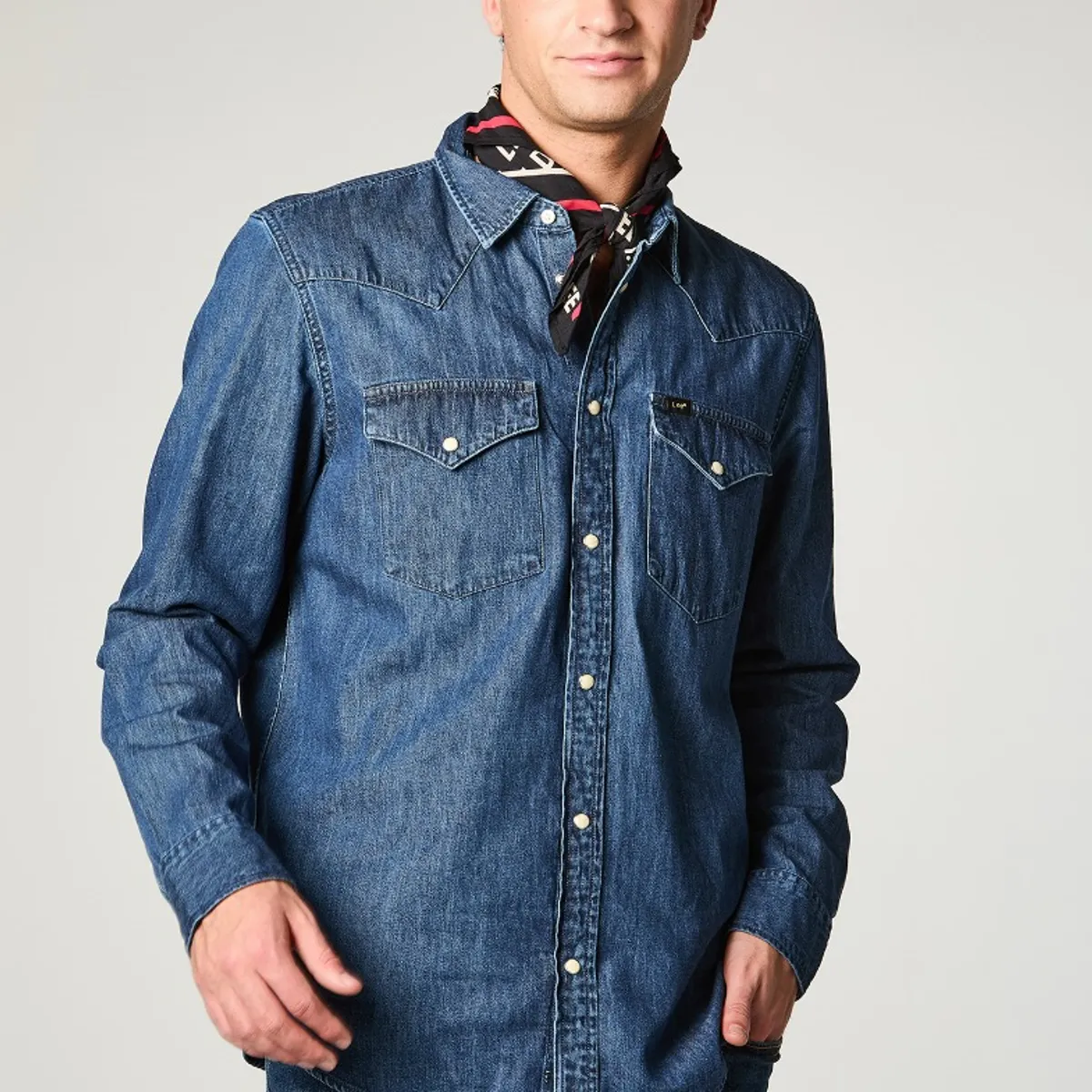 LEE - Camisa Hombre Regular Western Mid Stone