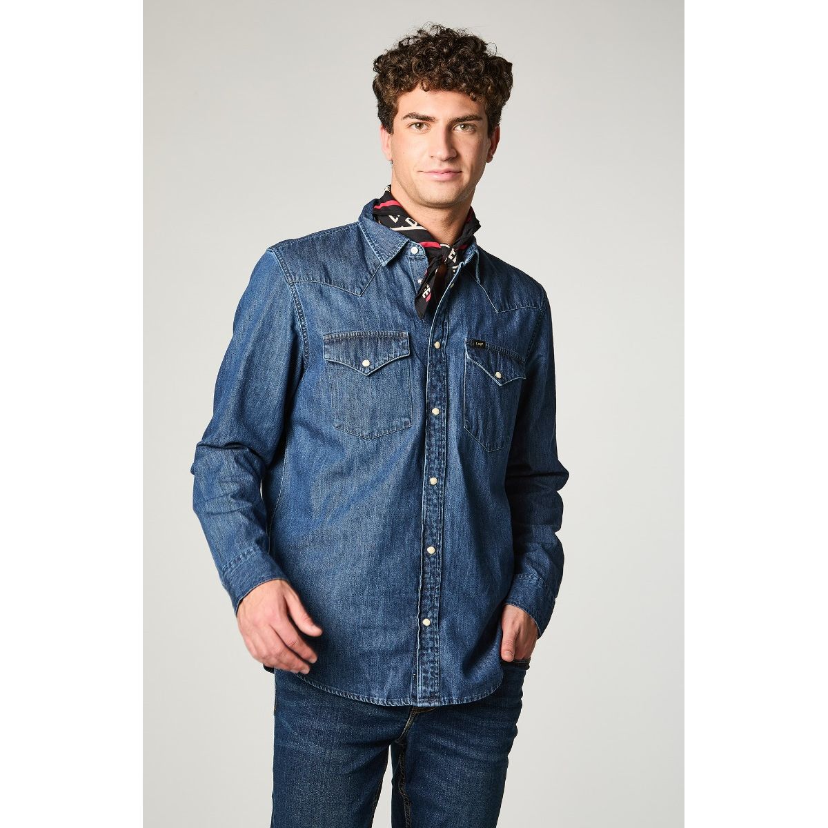 LEE - Camisa Hombre Regular Western Mid Stone