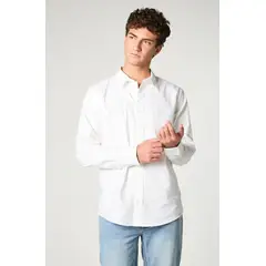 LEE - Camisa Hombre Patch Clean Lino Gris