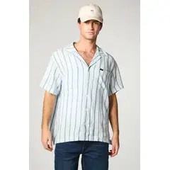 LEE - Camisa Hombre Two Pocket Lino Celeste