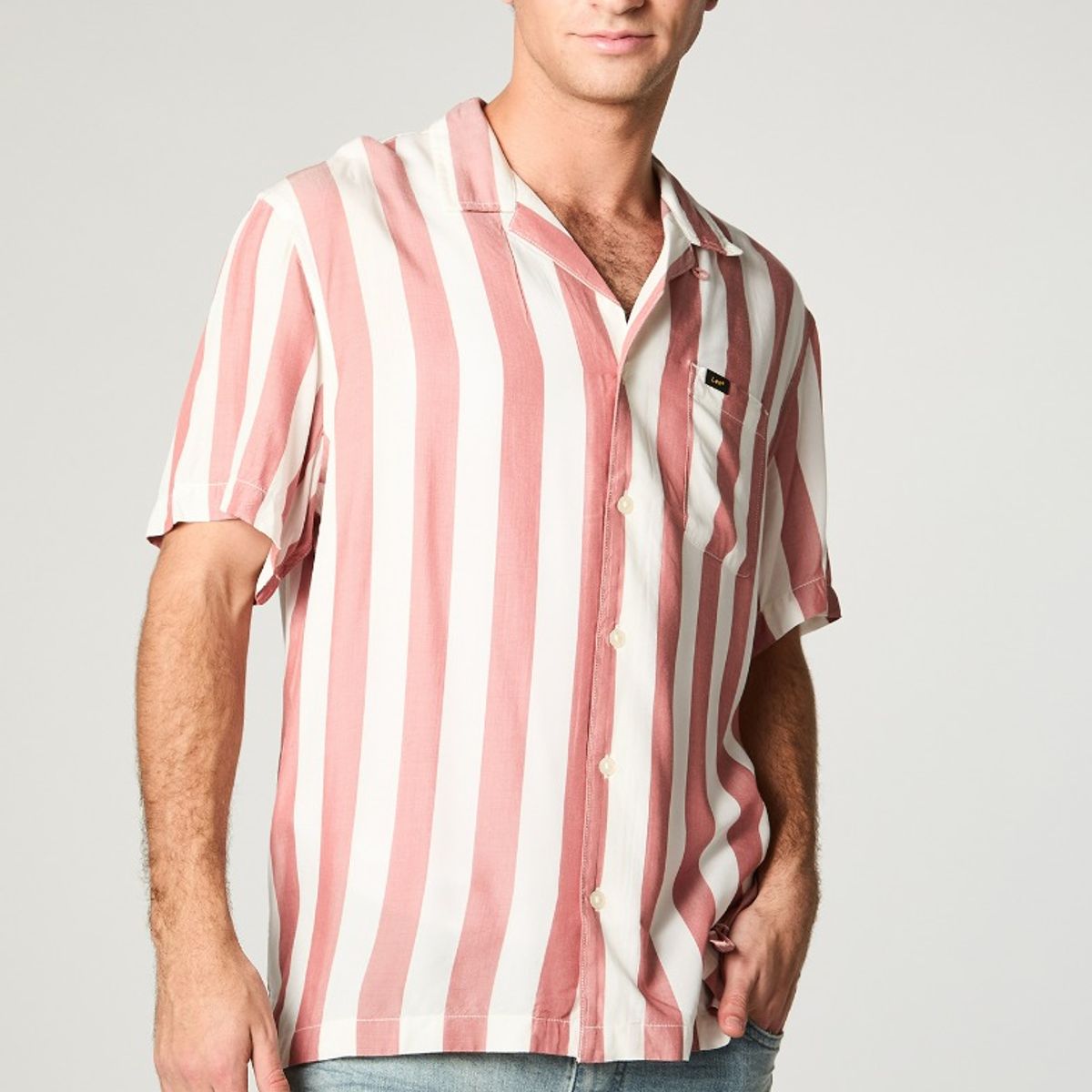 LEE - Camisa Hombre Resort Naranjo