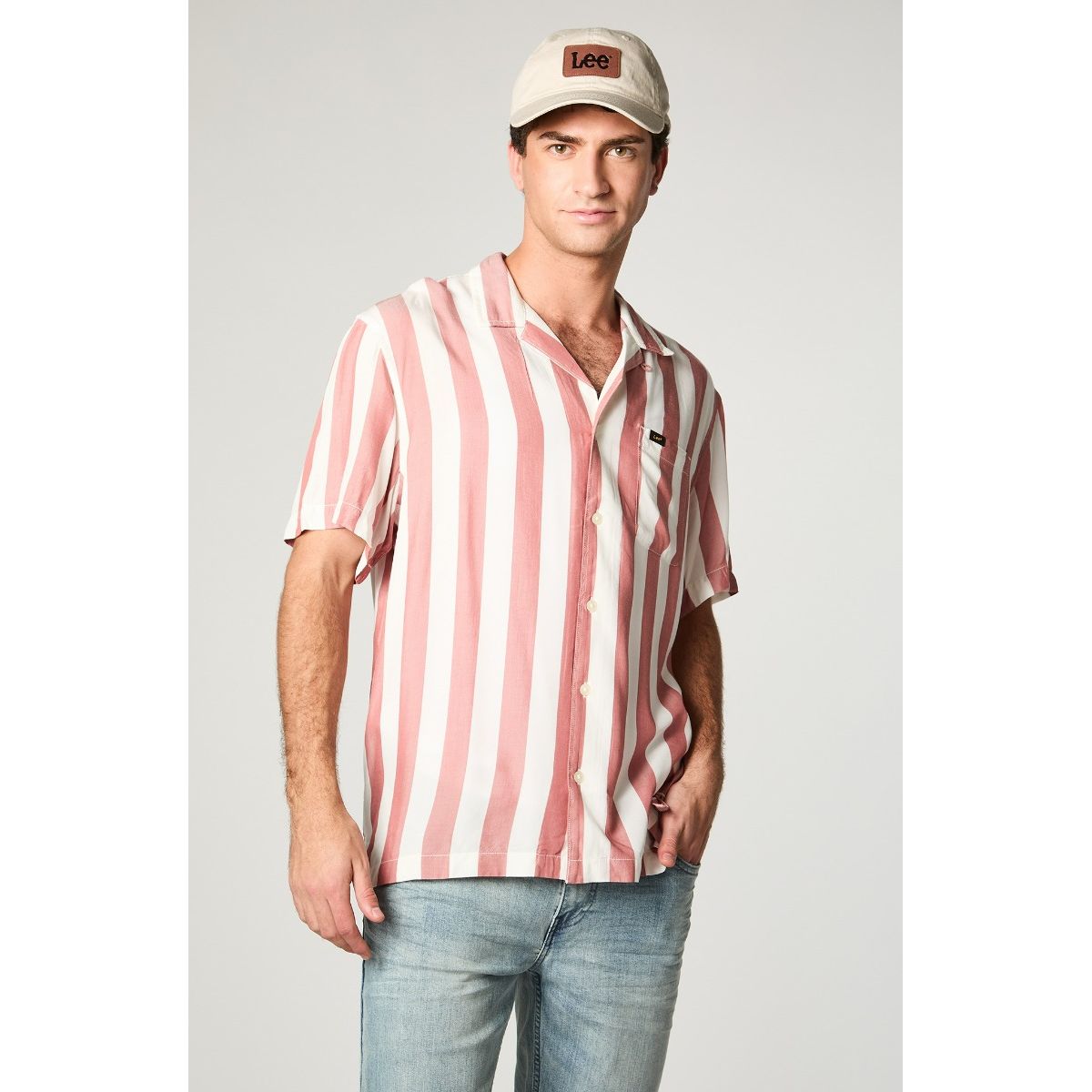 LEE - Camisa Hombre Resort Naranjo