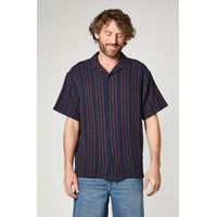 Camisa MC Stripes Azul