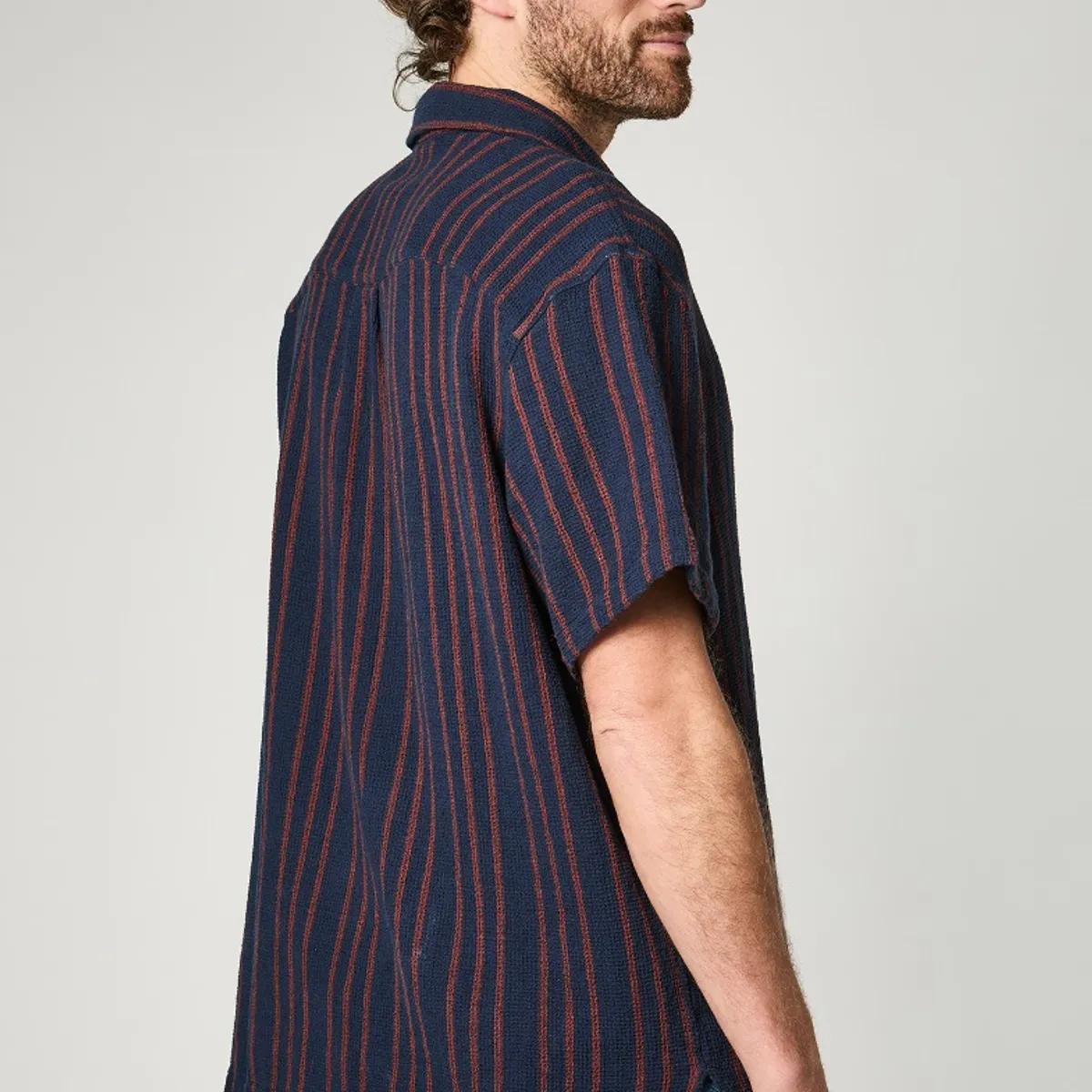 WRANGLER - Camisa MC Stripes Azul