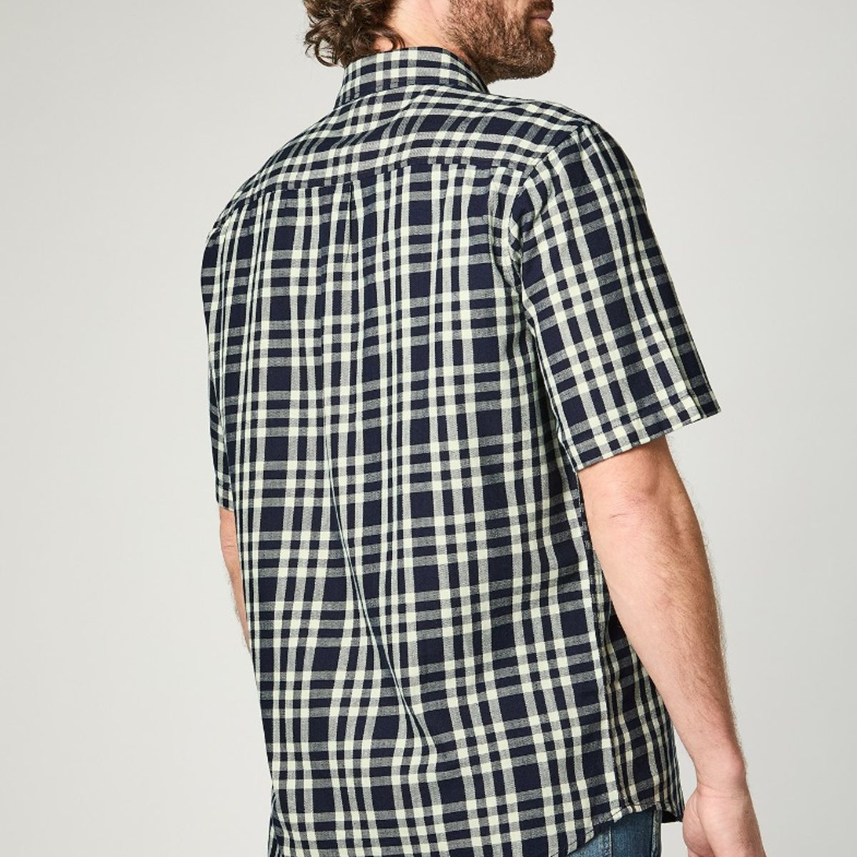 WRANGLER - Camisa MC Hombre Cuadros Black