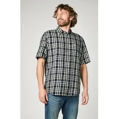 WRANGLER - Camisa MC Hombre Cuadros Black