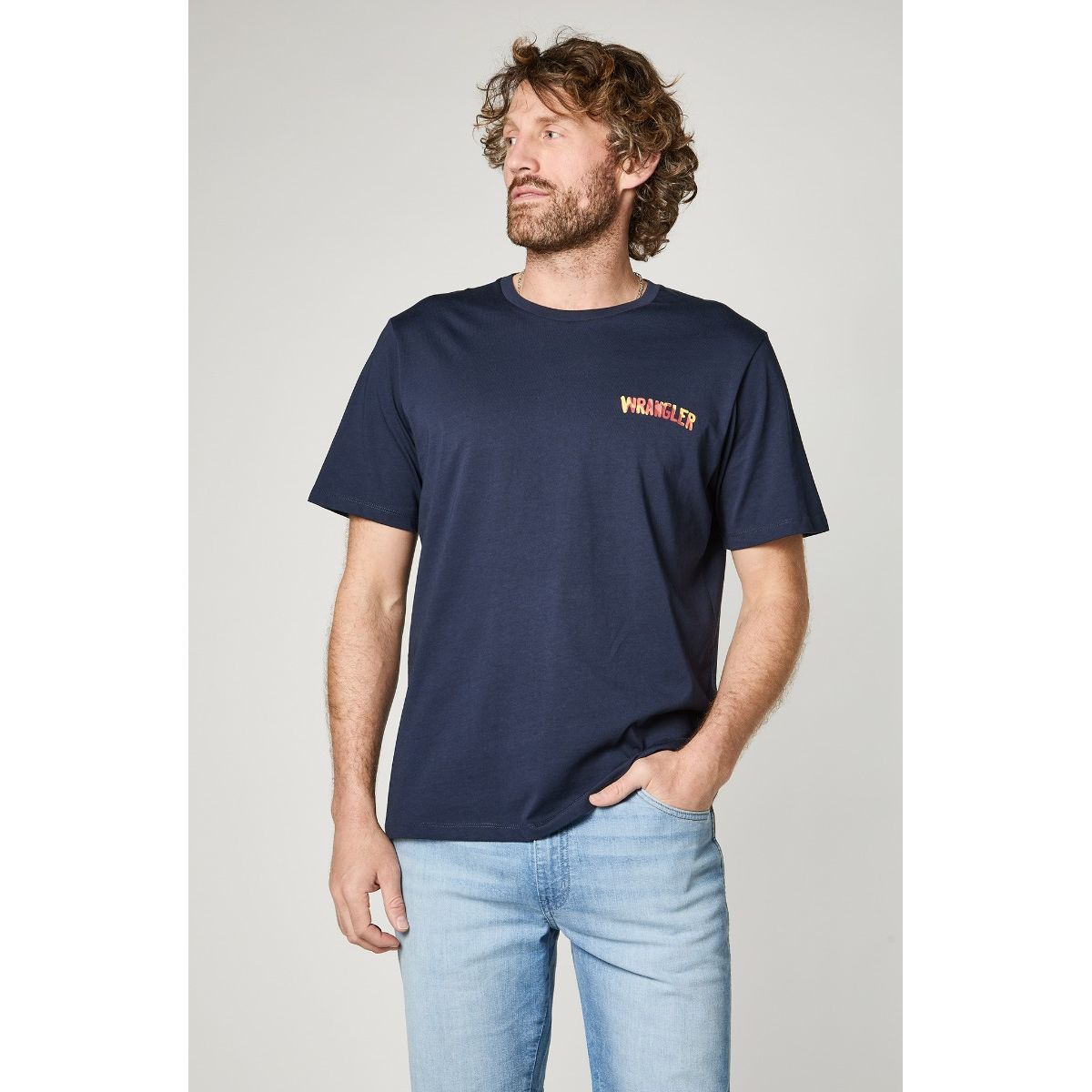 WRANGLER - Polera Hombre Wrangler Jeans Navy