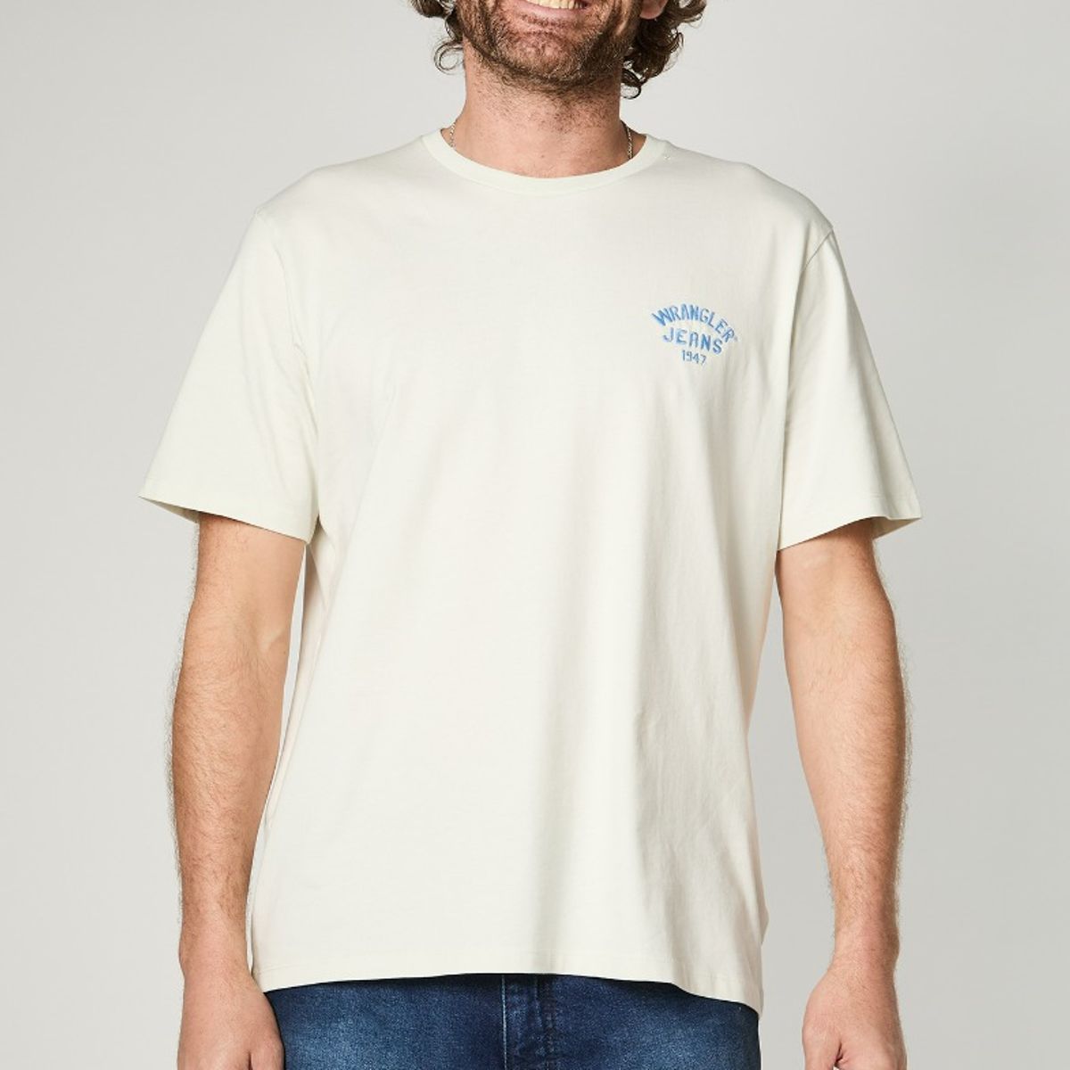 WRANGLER - Polera Hombre Logo Tee White