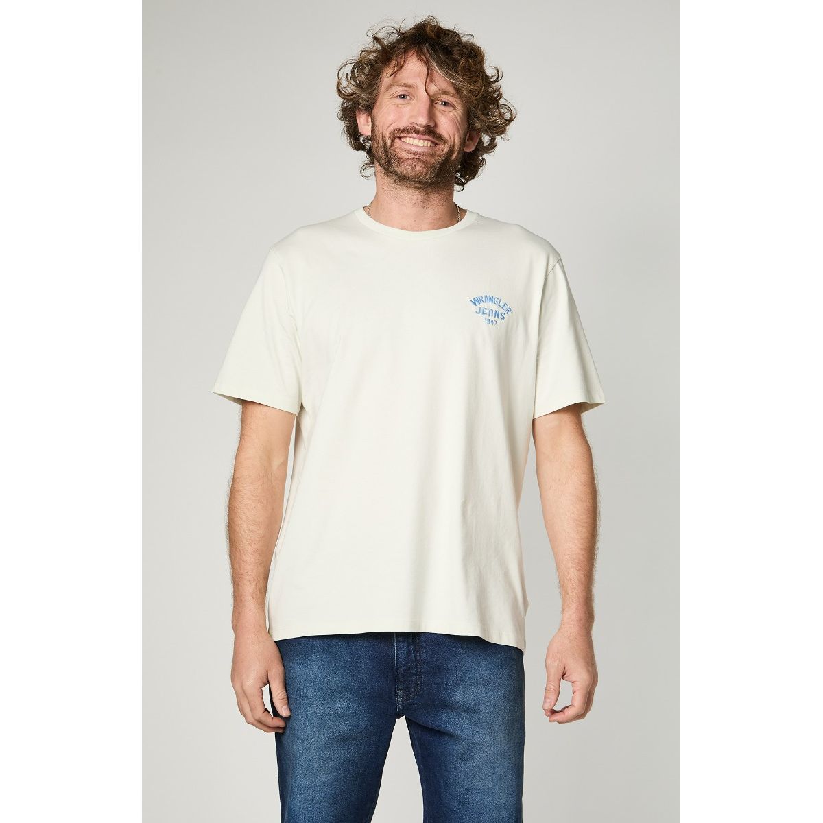 WRANGLER - Polera Hombre Logo Tee White