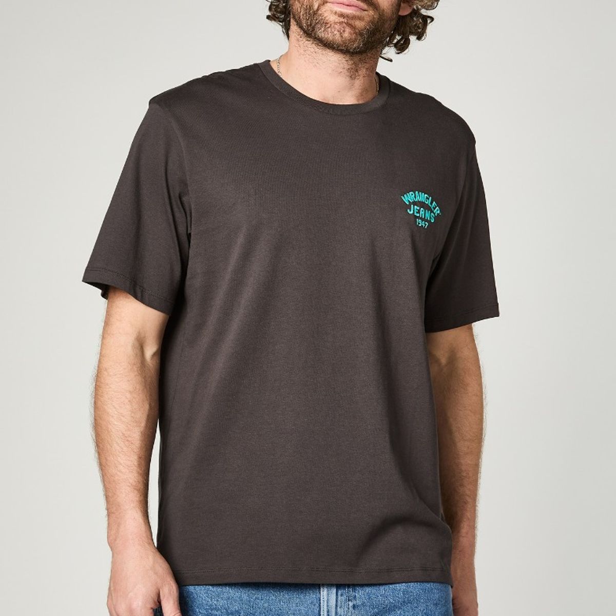 WRANGLER - Polera Hombre Logo Tee Black