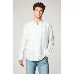 LEE - Camisa Hombre Patch Clean Linen Celeste