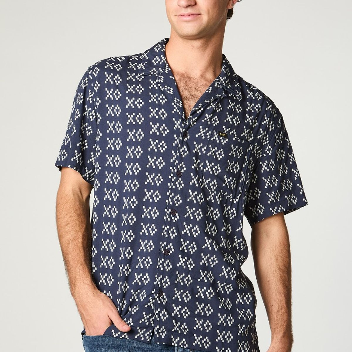 LEE - Camisa Hombre Resort Azul