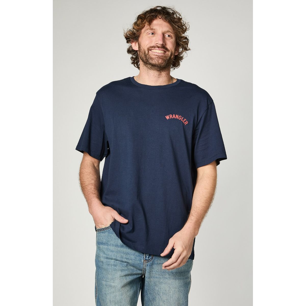 WRANGLER - Polera Hombre Graphic Tee Navy