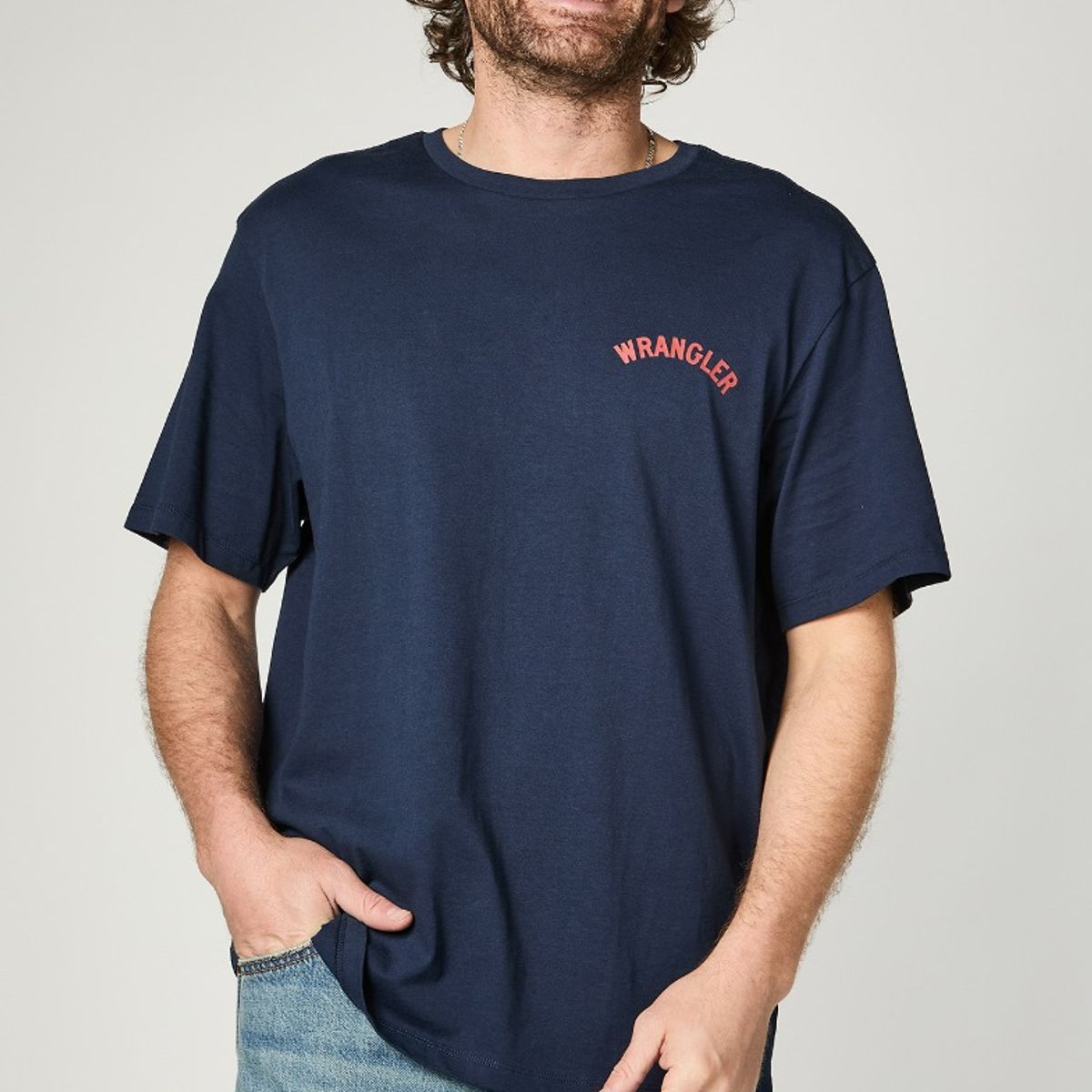 WRANGLER - Polera Hombre Graphic Tee Navy
