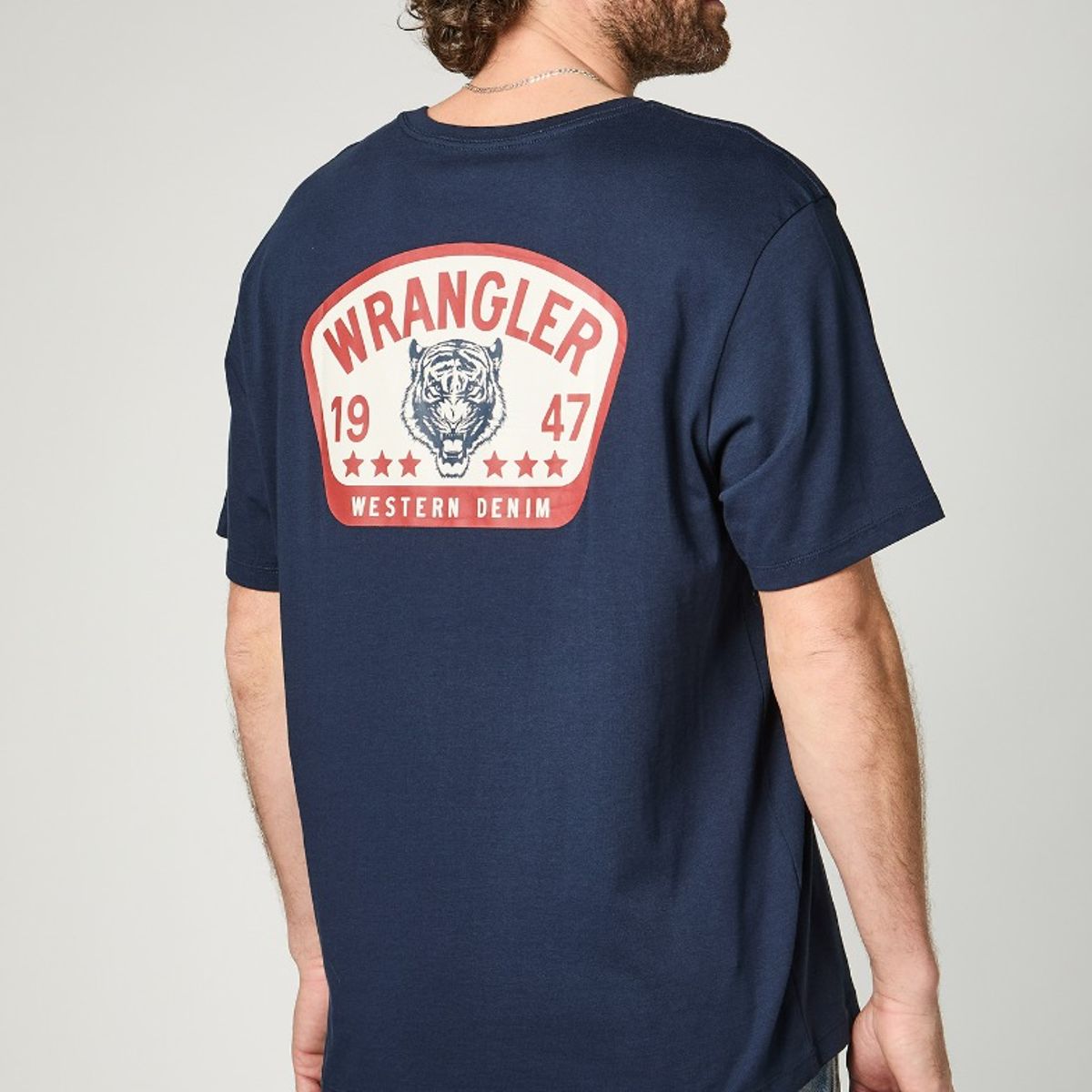 WRANGLER - Polera Hombre Graphic Tee Navy