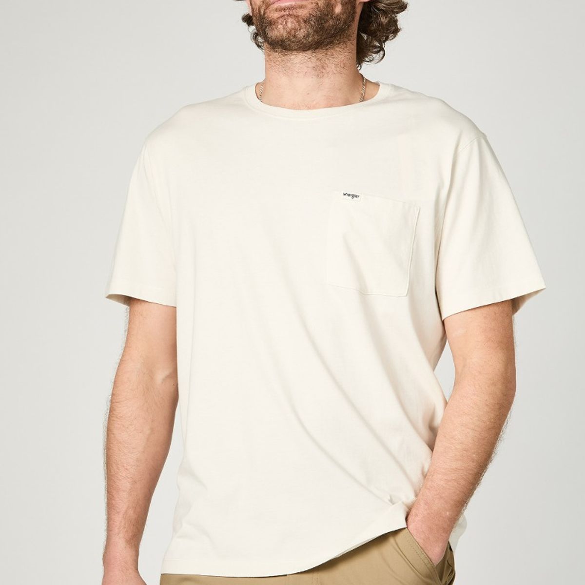 WRANGLER - Polera Hombre Pocket Regular White