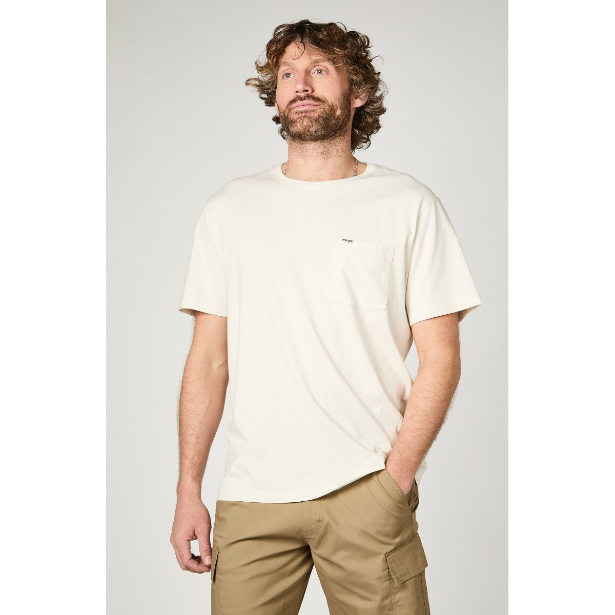 WRANGLER - Polera Hombre Pocket Regular White
