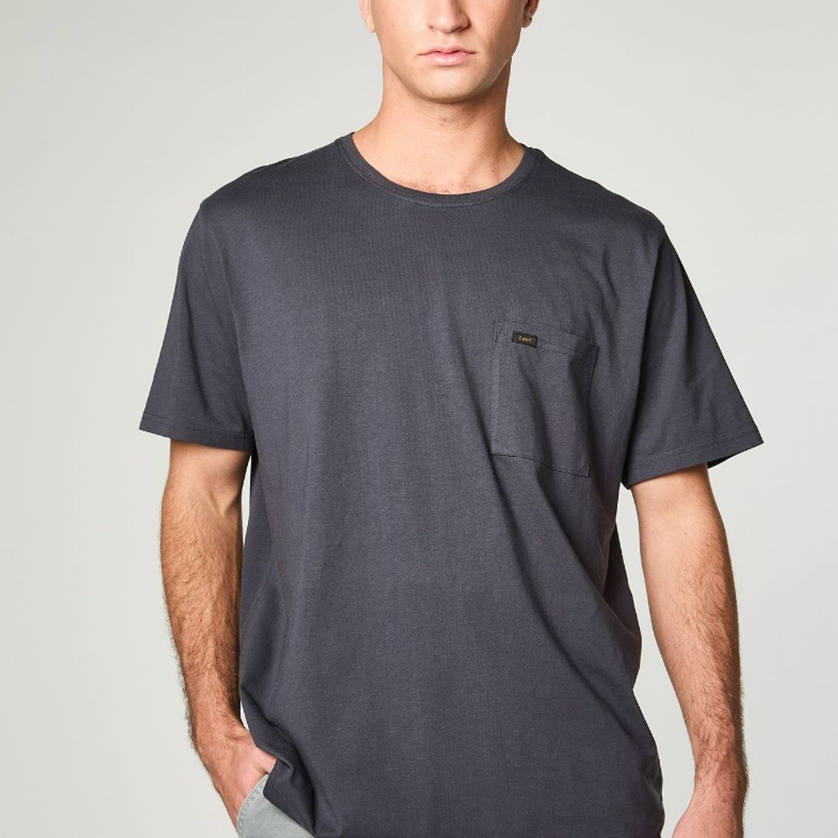 LEE - Polera Hombre Regular Stone Grey