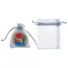 GENERICO - Pack 20 bolsas transparentes de organza 8 x 10cm regalo, accesorios