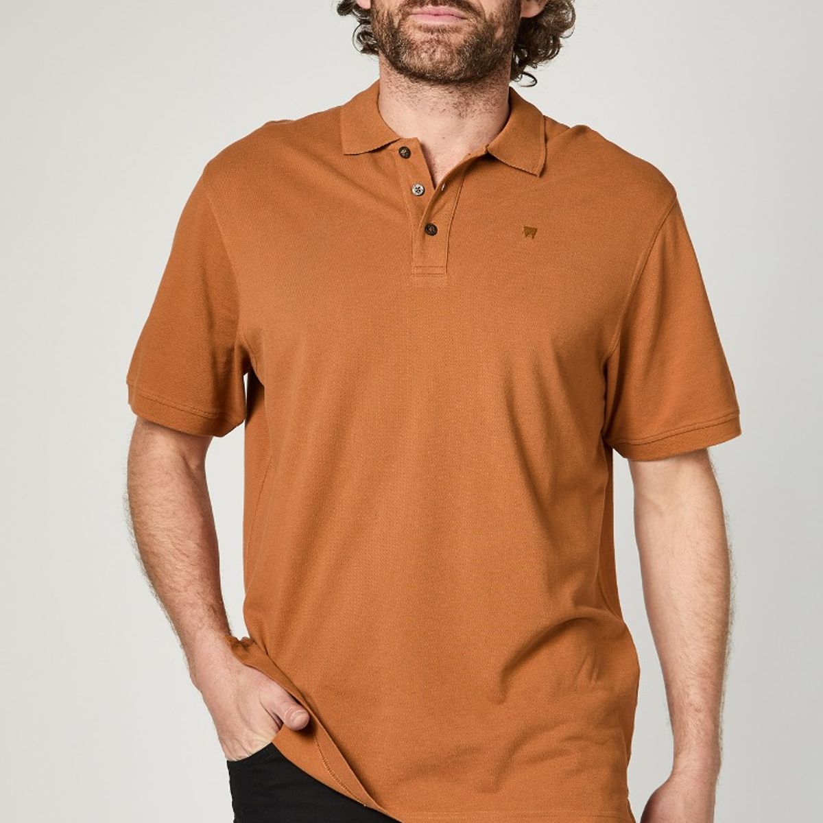 WRANGLER - Polera Hombre Polo Regular Brown