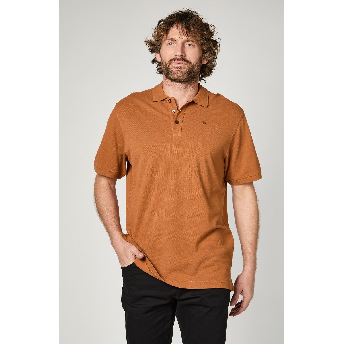 WRANGLER - Polera Hombre Polo Regular Brown
