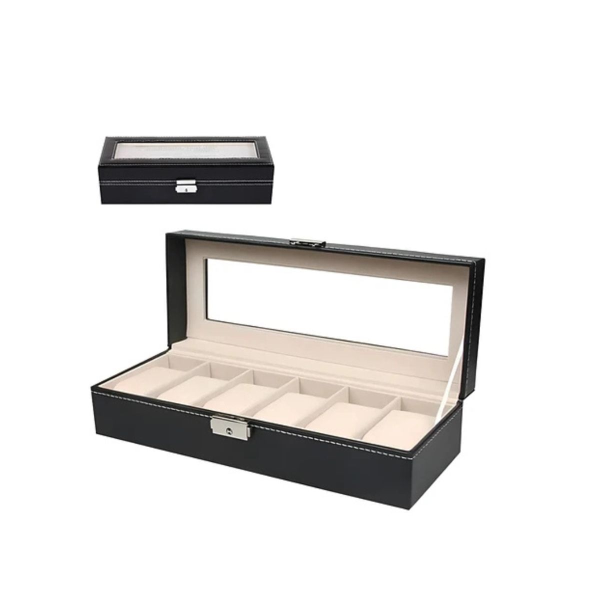 GENERICO - Caja Organizadora Relojes Caja Guardar Reloj Caja 6 Espacios