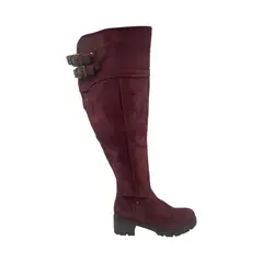 HERIEL - Bota Burdeos Taco Mujer