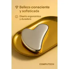 COMPUTECH - Guasha De Acero Inoxidable Masajeador Corporal Linfatico