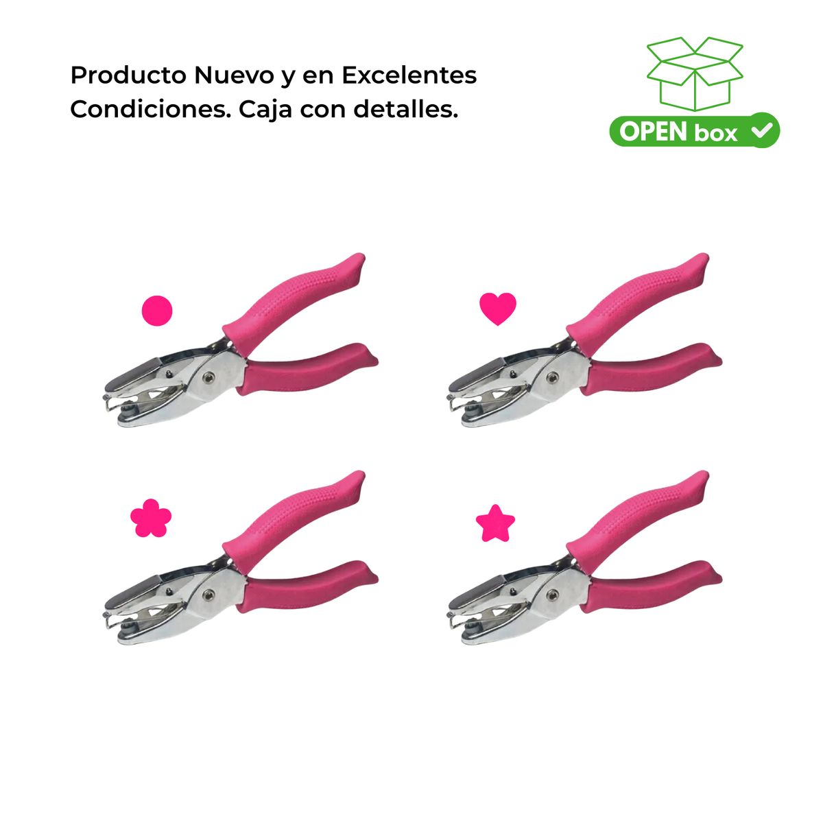 GENERICO - OPEN BOX 4 Perforadoras de Alicates Diseño