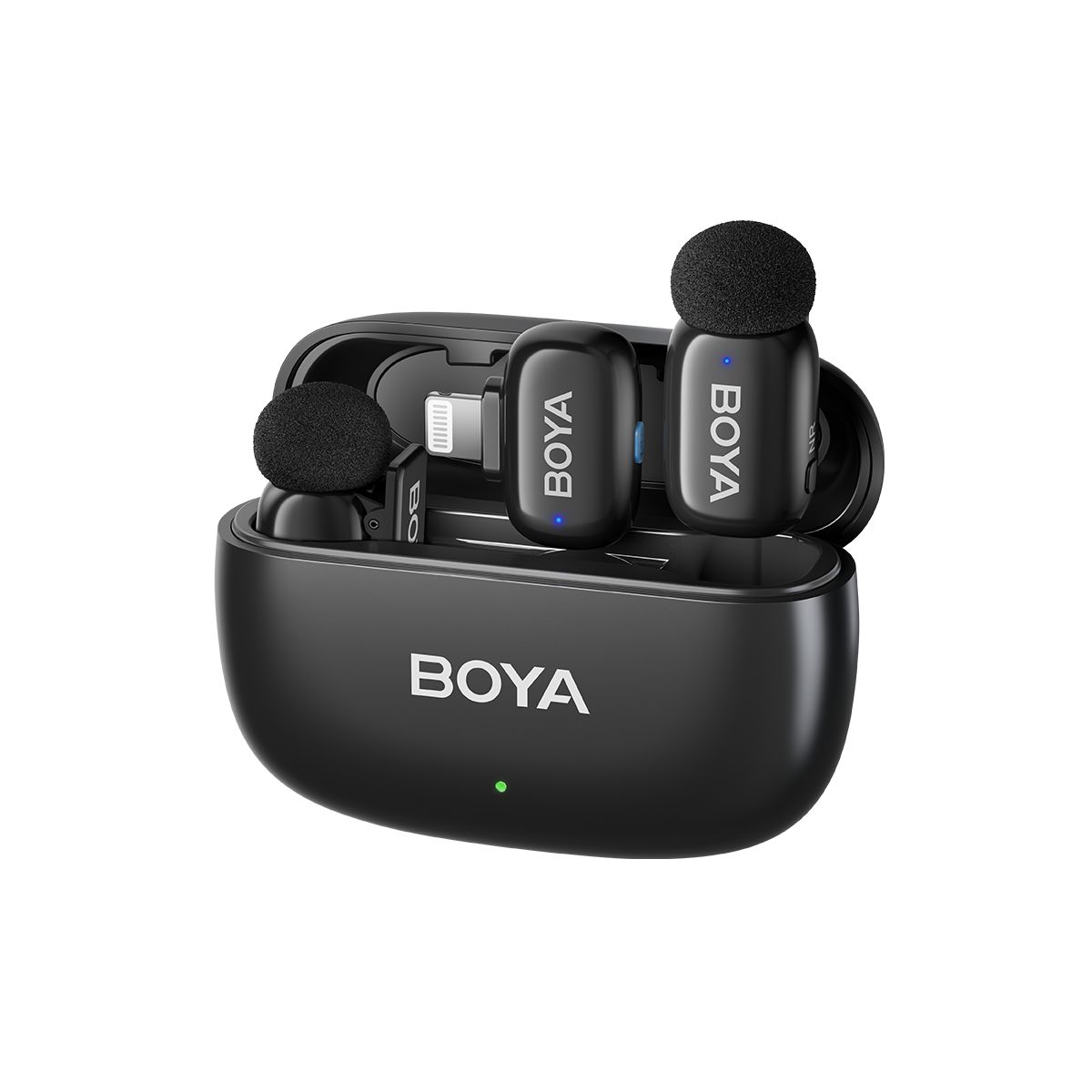 BOYA - Micrófono inalámbrico solapa Boya MINI para iPhone con inteligencia artificial 3 niveles de cancelación de ruido