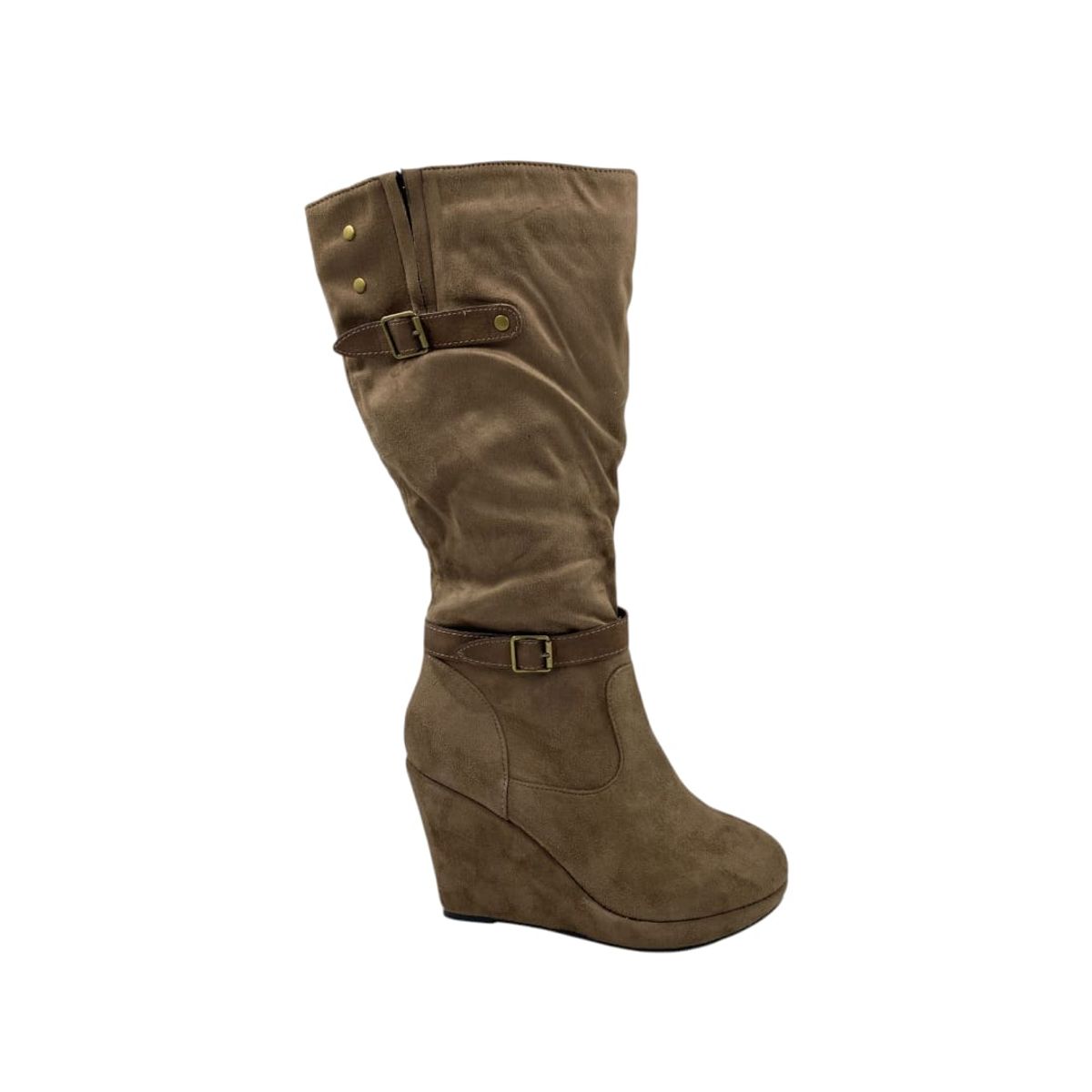 HERIEL - Bota Café Taco Cuña Mujer