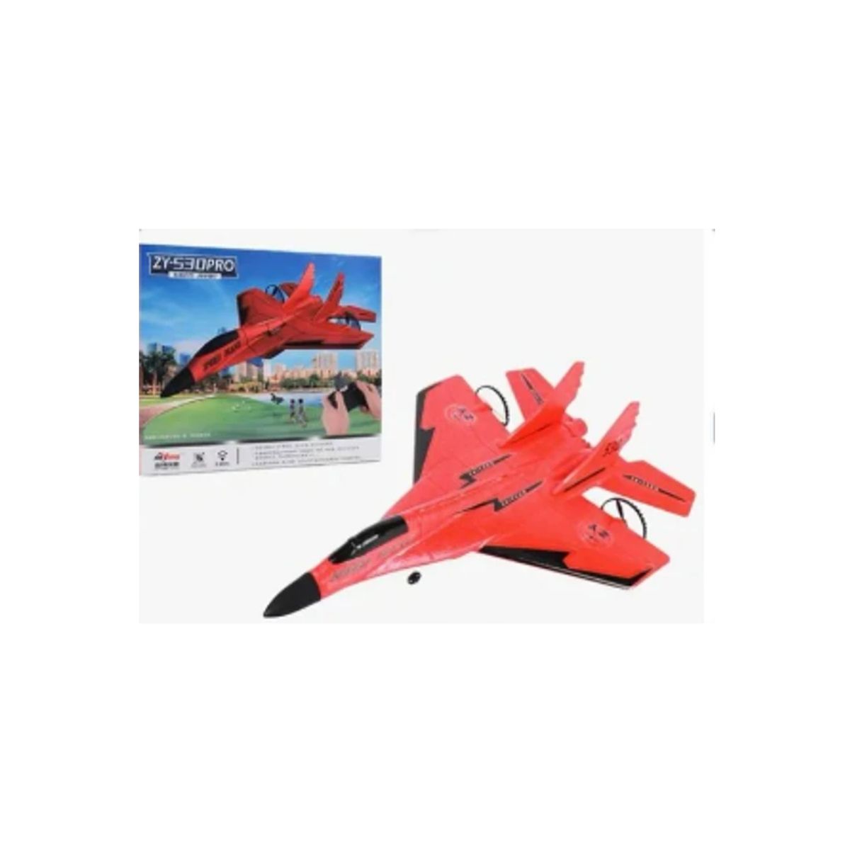GENERICO - Avión A Control Remoto Planeador Acrobático 530 AZUL/ROJO