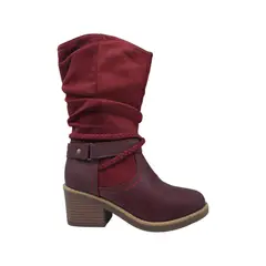 HERIEL - Bota Burdeos Taco Mujer