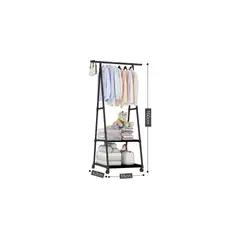 GENERICO - Perchero Closet Estante Organizador Colgador Ropa Color negro