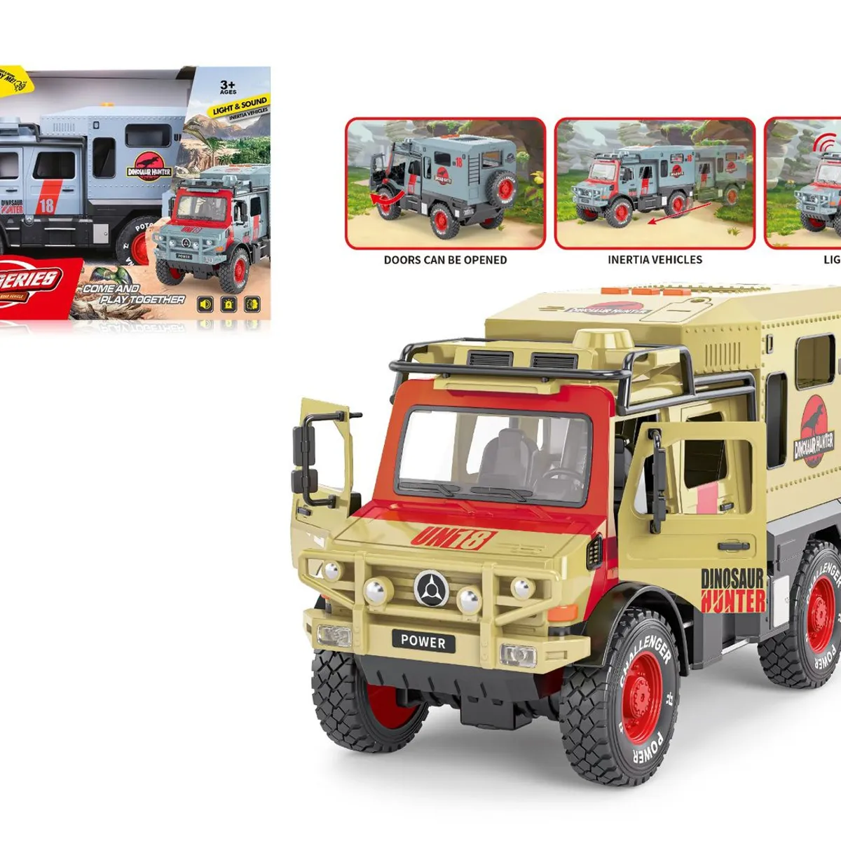 TOYNG - Juguete Camion Dinosaurio Luz Y Sonido - Toyng