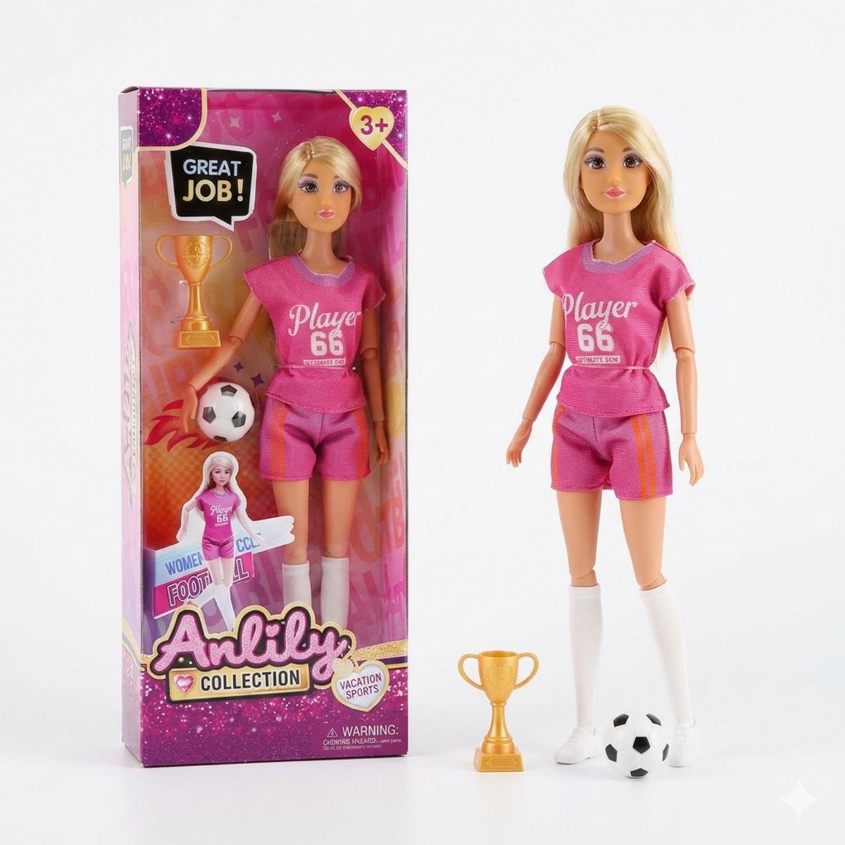 TOYNG - Juguete Muñeca Deporte Futbol - Toyng