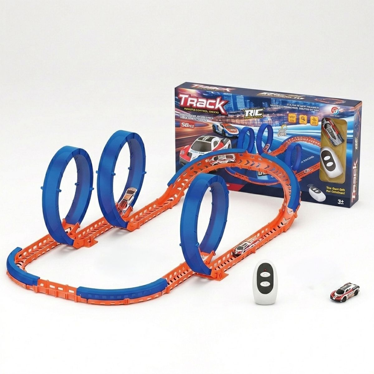 TOYNG - Juguete Pista De Autos De 58 Piezas Con Control  - Toyng