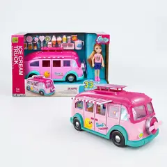 TOYNG - Juguete Set Bus Food Truck Y Muñeca -